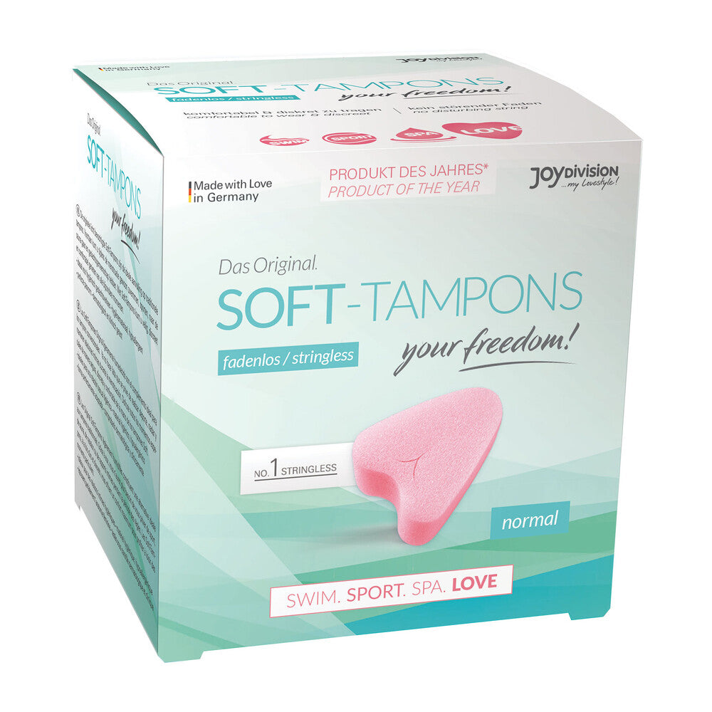 Stringless Original Soft Tampons Normal 12 Pieces 4 Package