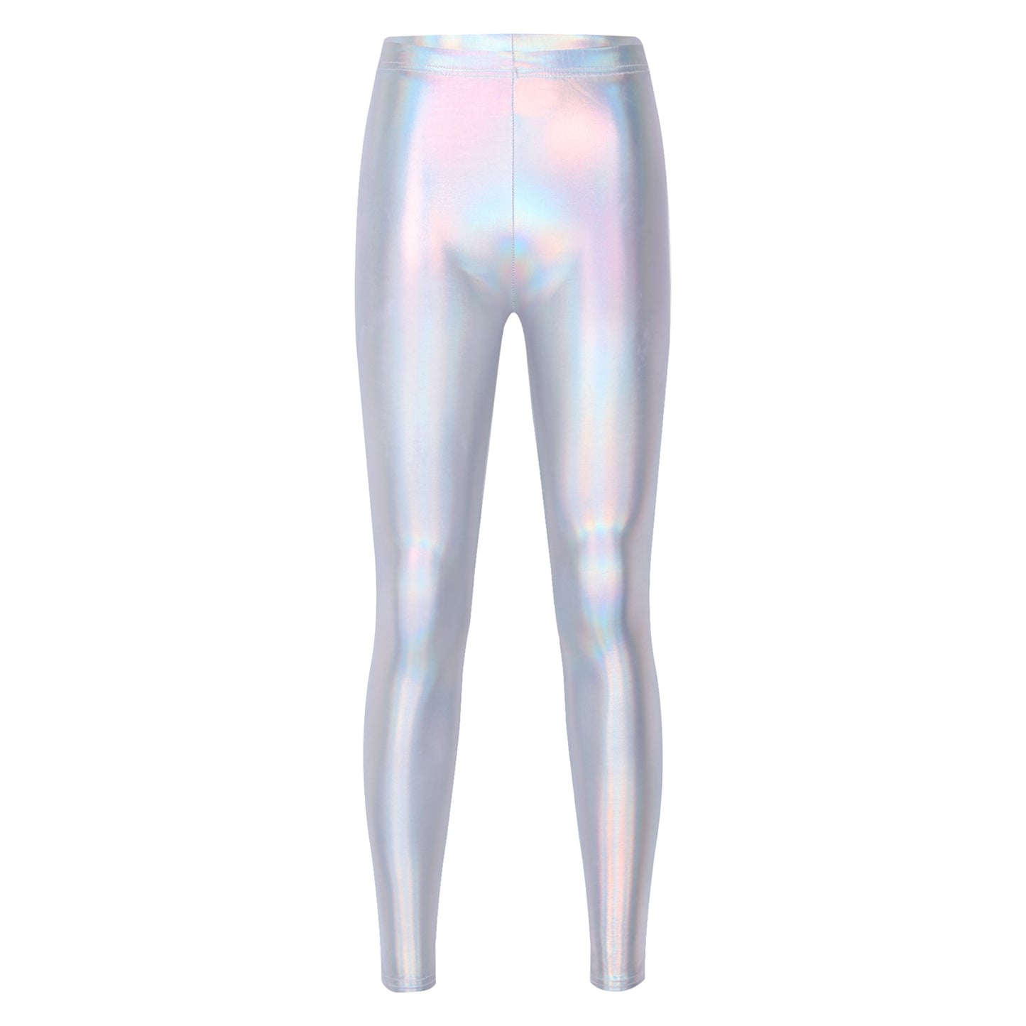 Women's Shiny Metallic Faux Leather Leggings