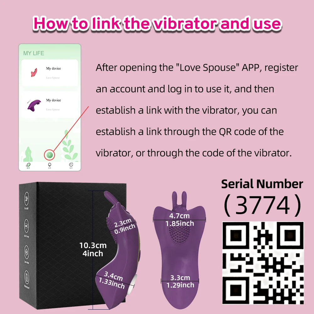 App Controlled Rabbit Vibrating Panties