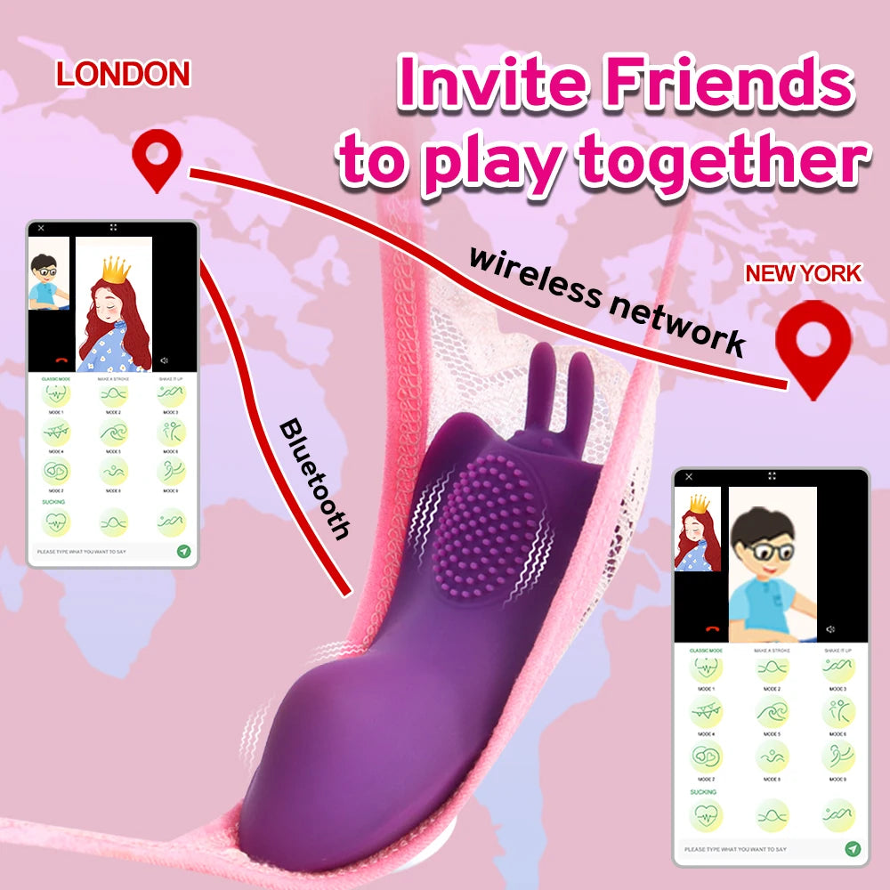 App Controlled Rabbit Vibrating Panties