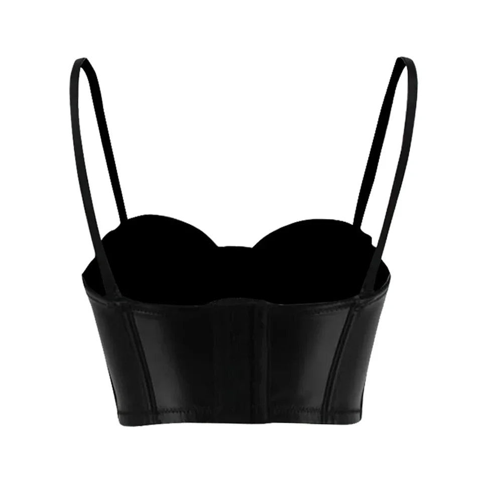 Overbust Leopard Leather Fiona Corset