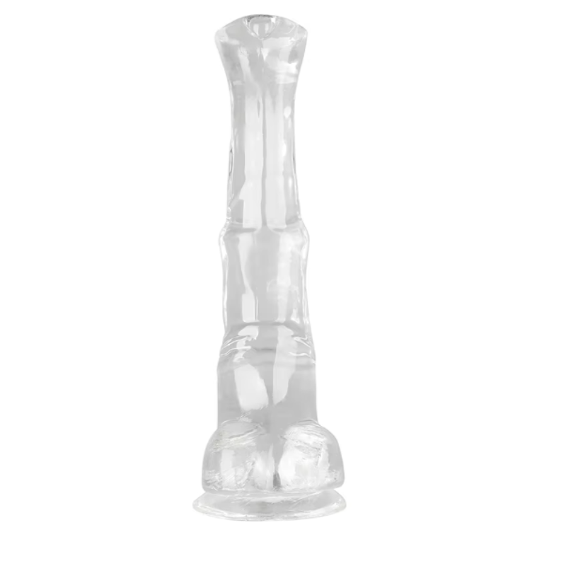 Big Transparent Horse Dildo With Suction Cup 24-40cm