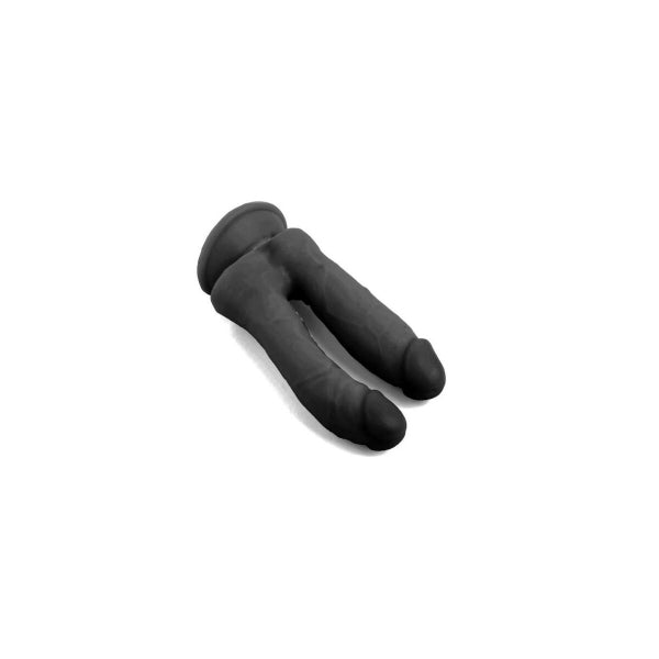 Realistic Double Dildo Black 18cm