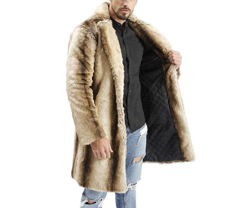 Hot Men Faux Leather Winter Warm Jacket - 2 desire