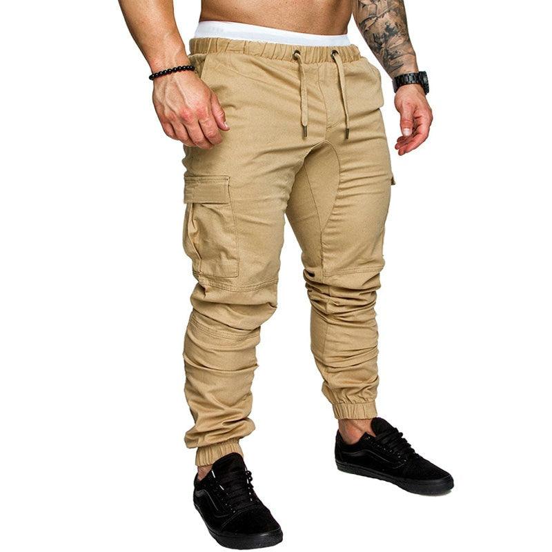 Men's Multi-Pocket Joggers Gym Pants - 2 desire