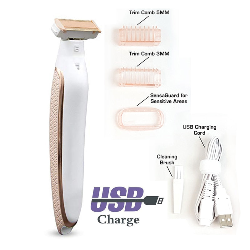 Electric Lady Shaver Flawless Body Hair Shaver Painless Bikini Trimmer - 2 desire