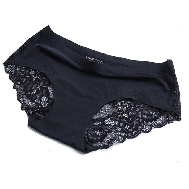 Women's Sexy Seamless Lace Panties - 2 desire