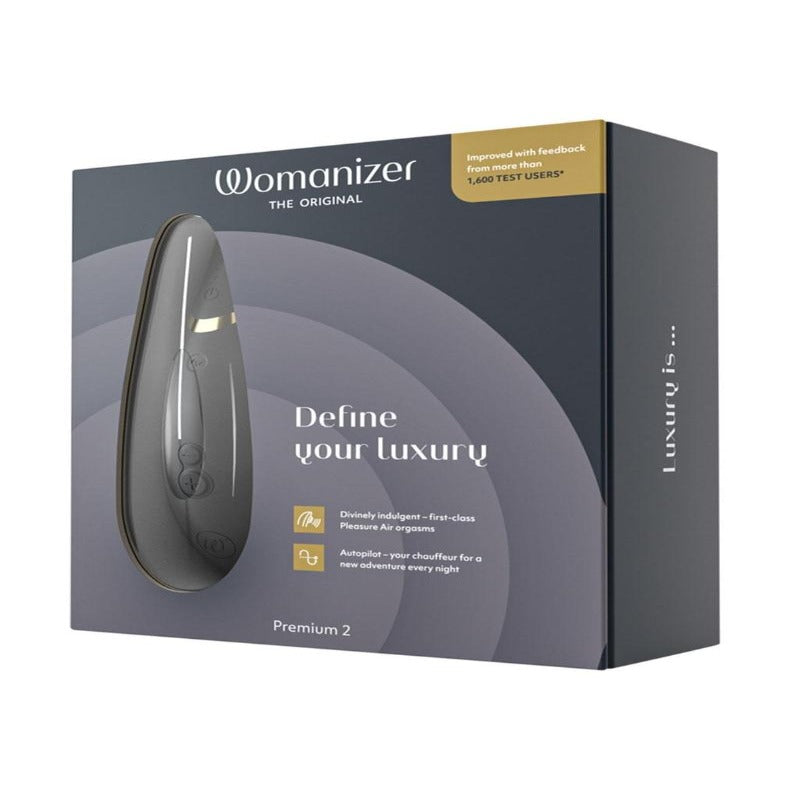 Womanizer Premium 2 Rechargeable Silicone Clitoral Stimulator - 2 desire