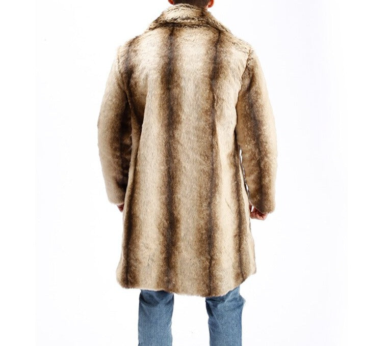 Hot Men Faux Leather Winter Warm Jacket - 2 desire