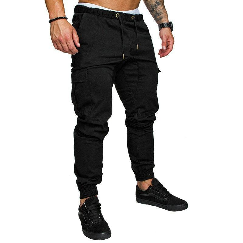 Men's Multi-Pocket Joggers Gym Pants - 2 desire
