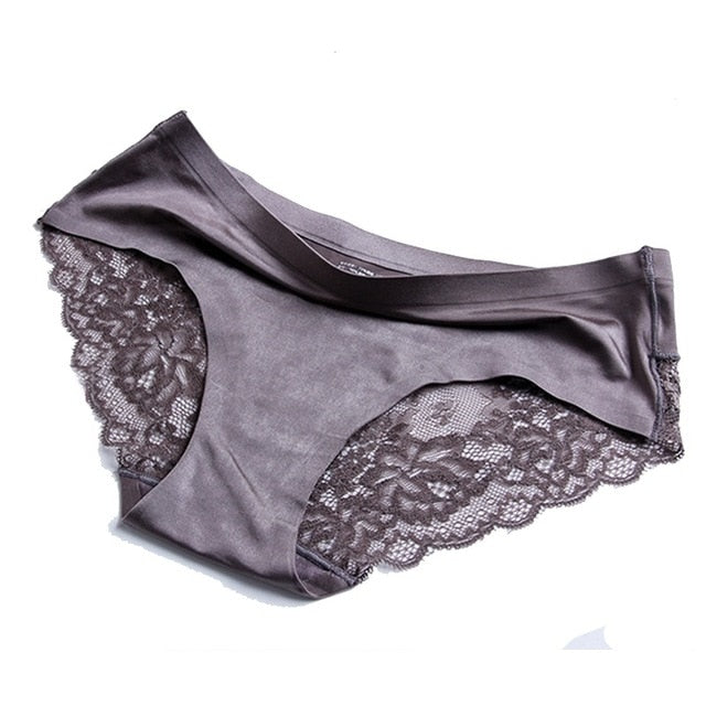 Women's Sexy Seamless Lace Panties - 2 desire