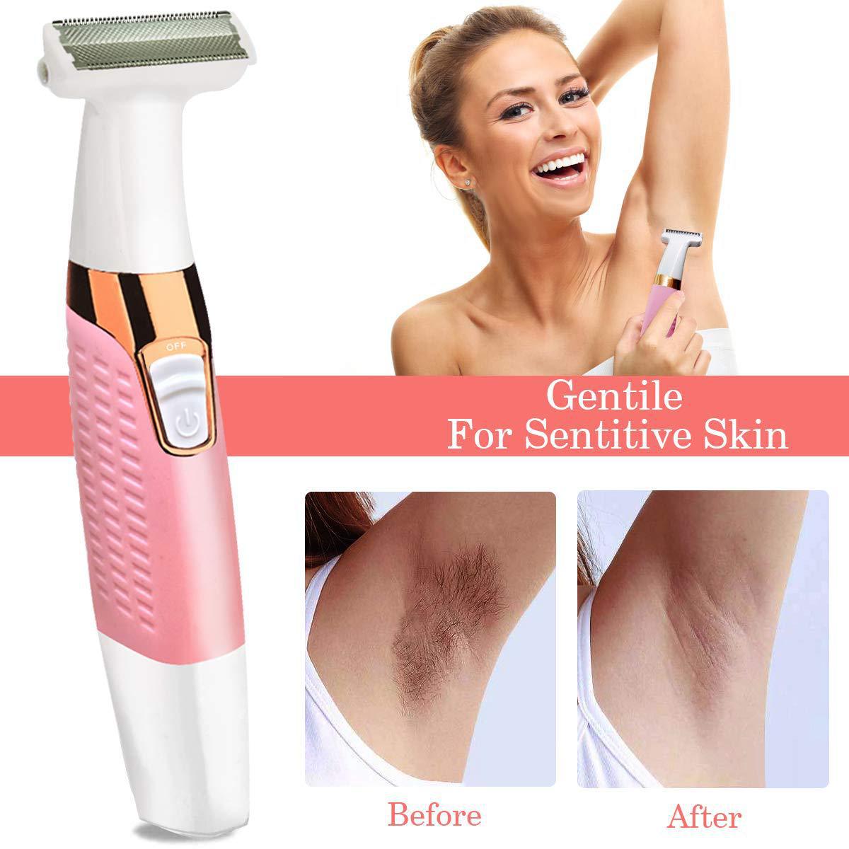 5 in 1 Electric Lady Shaver Eyebrow Trimmer Armpit Hair Leg Hair Scraper Hair Remover - 2 desire