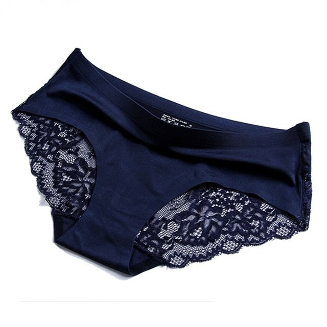 Women's Sexy Seamless Lace Panties - 2 desire