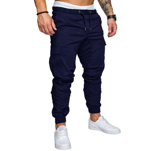 Men's Multi-Pocket Joggers Gym Pants - 2 desire