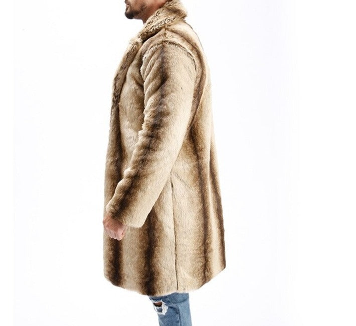 Hot Men Faux Leather Winter Warm Jacket - 2 desire
