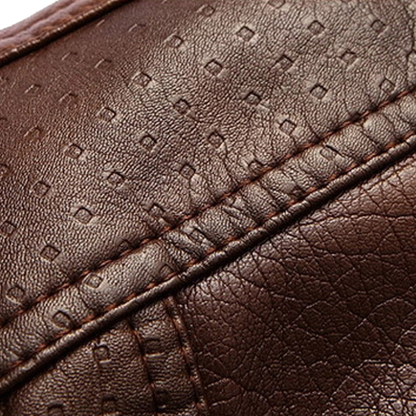 Men's Faux Leather Winter Jacket - 2 desire
