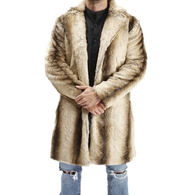 Hot Men Faux Leather Winter Warm Jacket - 2 desire