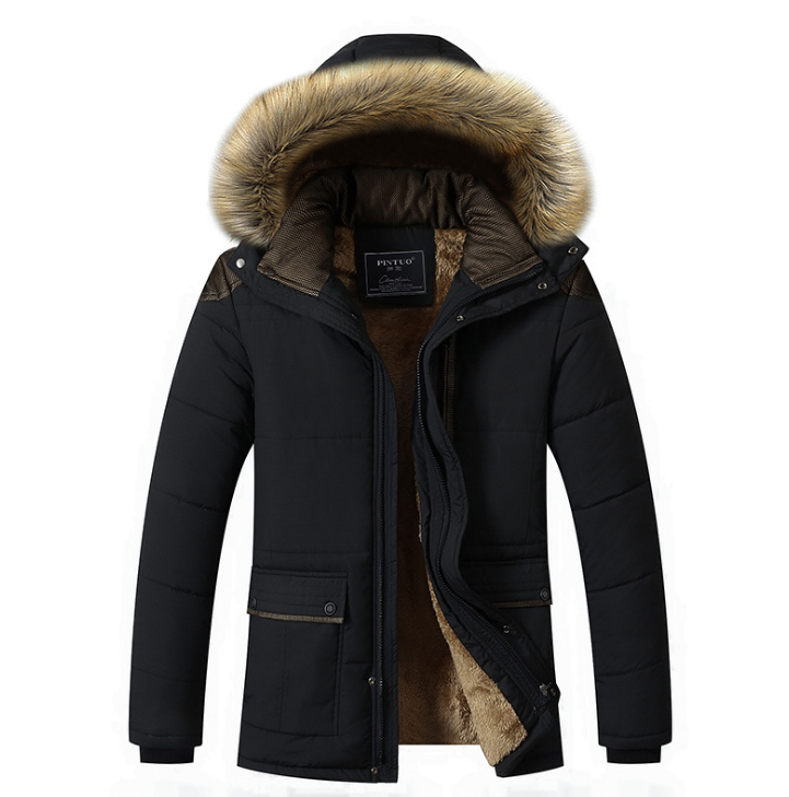 Men's Hooded Winter Warm Jacket - 2 desire