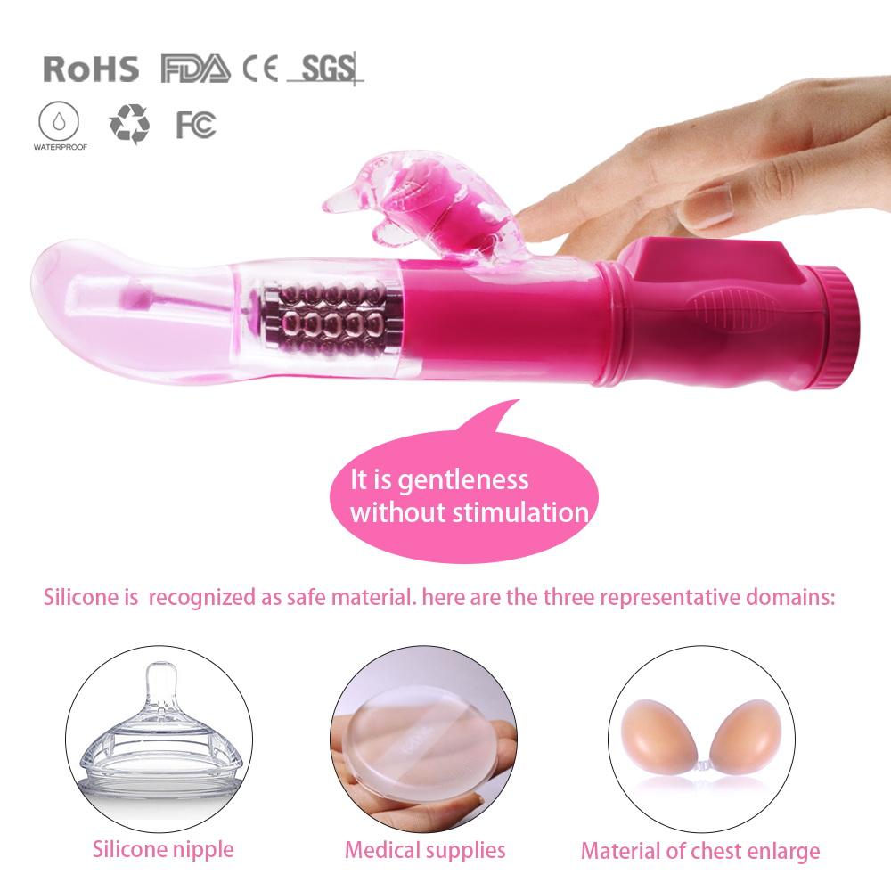 Rechargeable 12 Modes Rotating Rabbit Vibrator - 2 desire