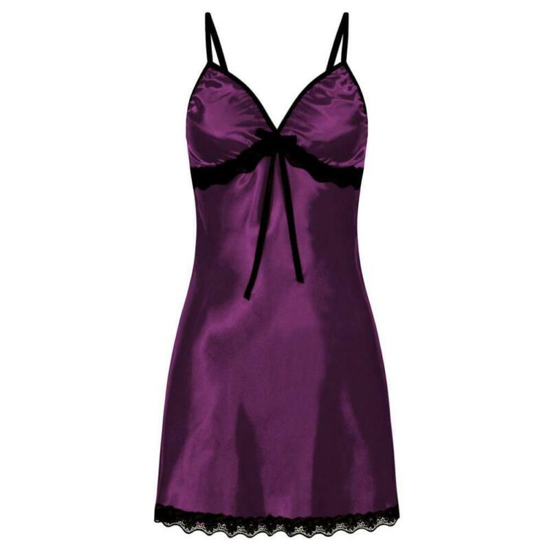 Sleevles Satin Chemise - 2 desire