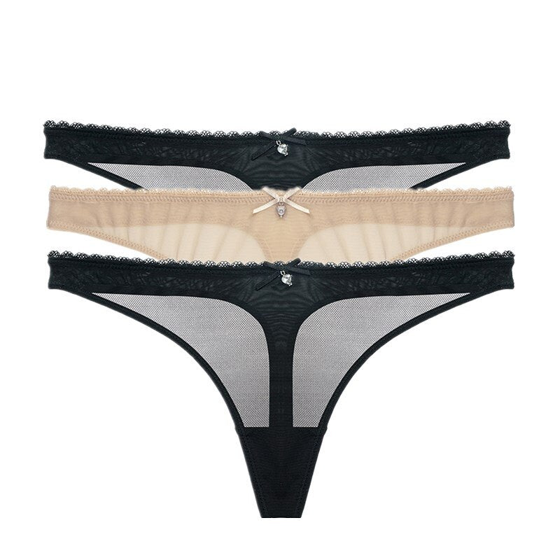 Hot Transparent Thong 3 Pieces - 2 desire
