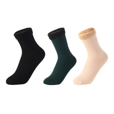 Women's Winter Warm Fleece Socks 3Pieces - 2 desire