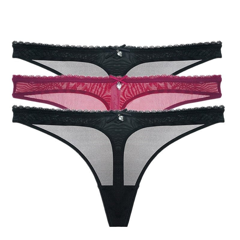 Hot Transparent Thong 3 Pieces - 2 desire