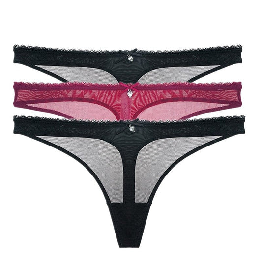 Hot Transparent Thong 3 Pieces - 2 desire