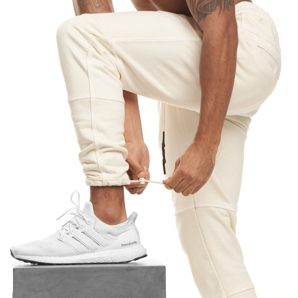 Men's Ankle Banded Joggers Gym Pants - 2 desire