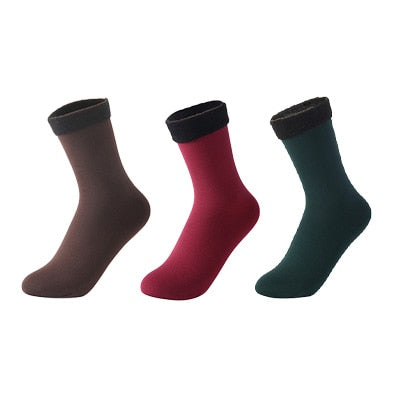 Women's Winter Warm Fleece Socks 3Pieces - 2 desire