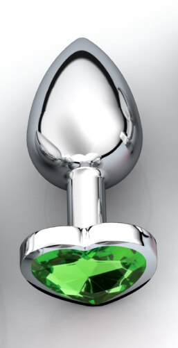 3 Size Heart Butt Plug Stainless Steel - 2 desire