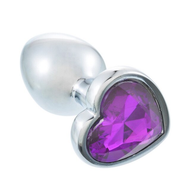 3 Size Heart Butt Plug Stainless Steel - 2 desire