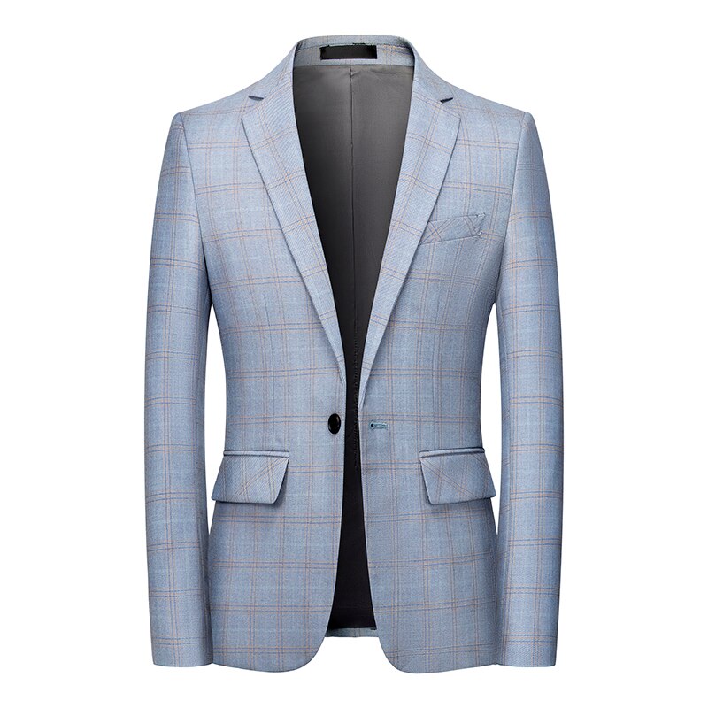 Men's Checkered Blazer - 2 desire