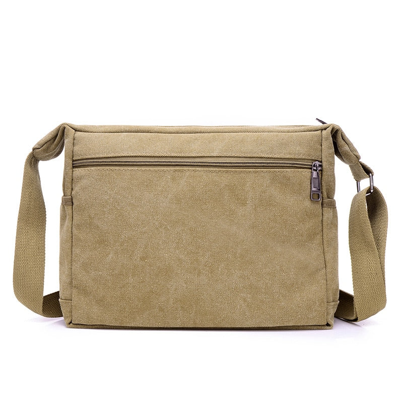 Men's Water Resistant Canvas Shoulder Bag