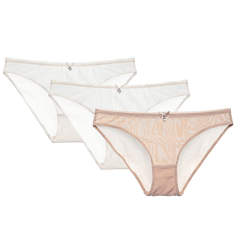Women's Transparent Panties 3 Pieces - 2 desire