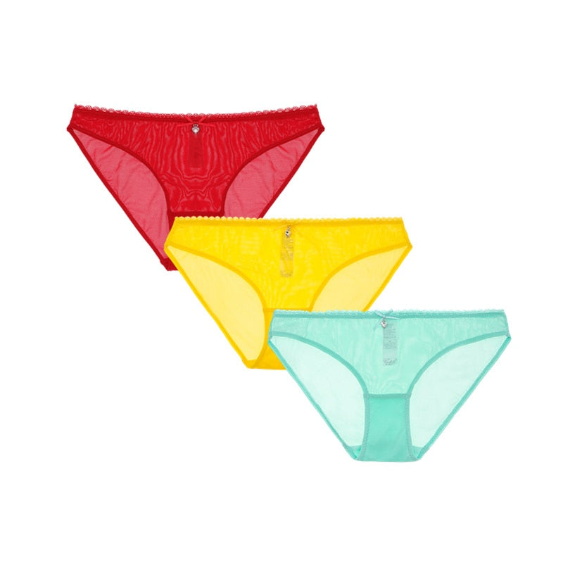 Women's Transparent Panties 3 Pieces - 2 desire