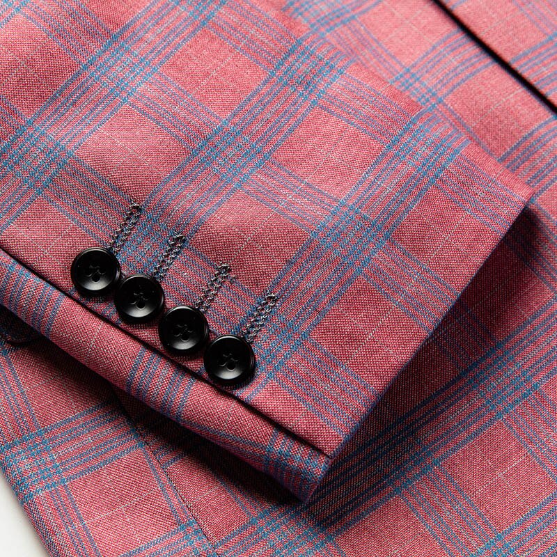 Men's Checkered Blazer - 2 desire