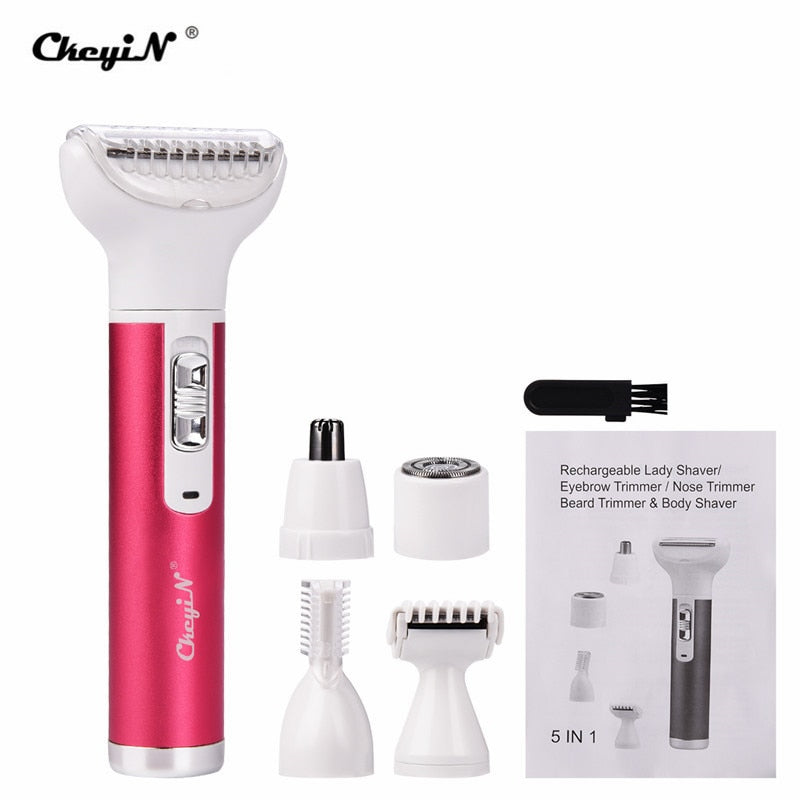 5 in 1 Electric Rechargeable Lady Shaver - 2 desire