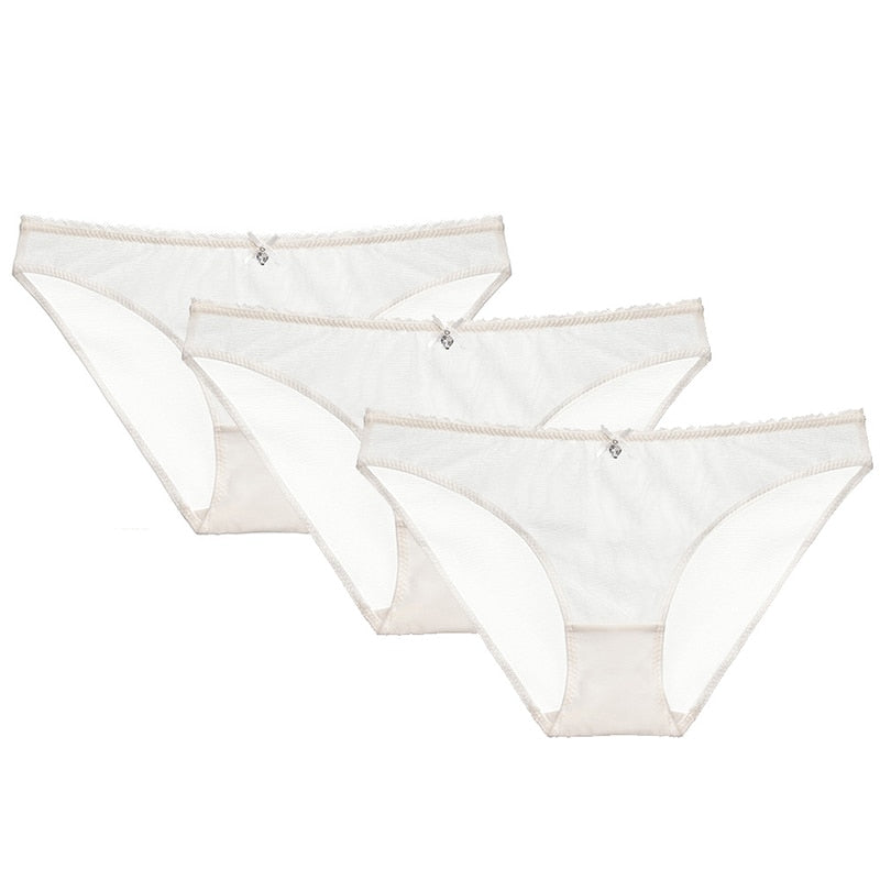 Women's Transparent Panties 3 Pieces - 2 desire