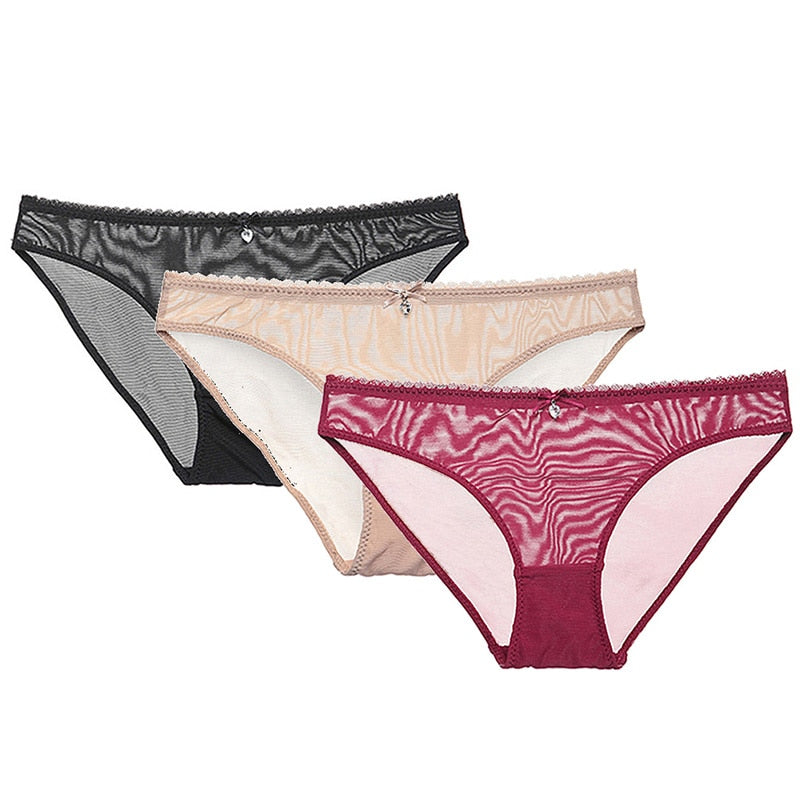 Women's Transparent Panties 3 Pieces - 2 desire