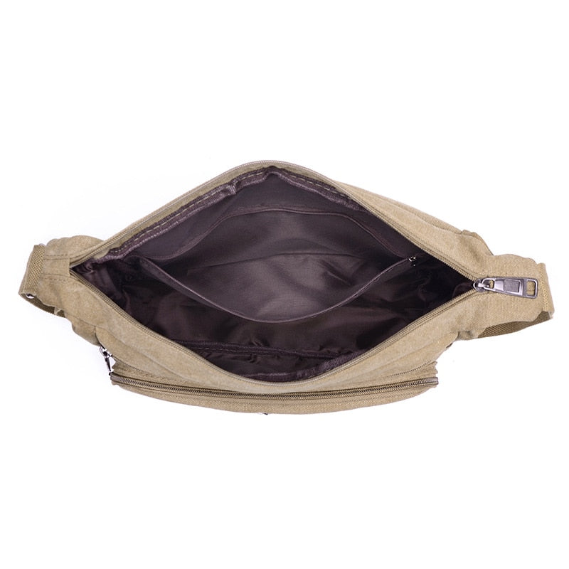 Men's Water Resistant Canvas Shoulder Bag