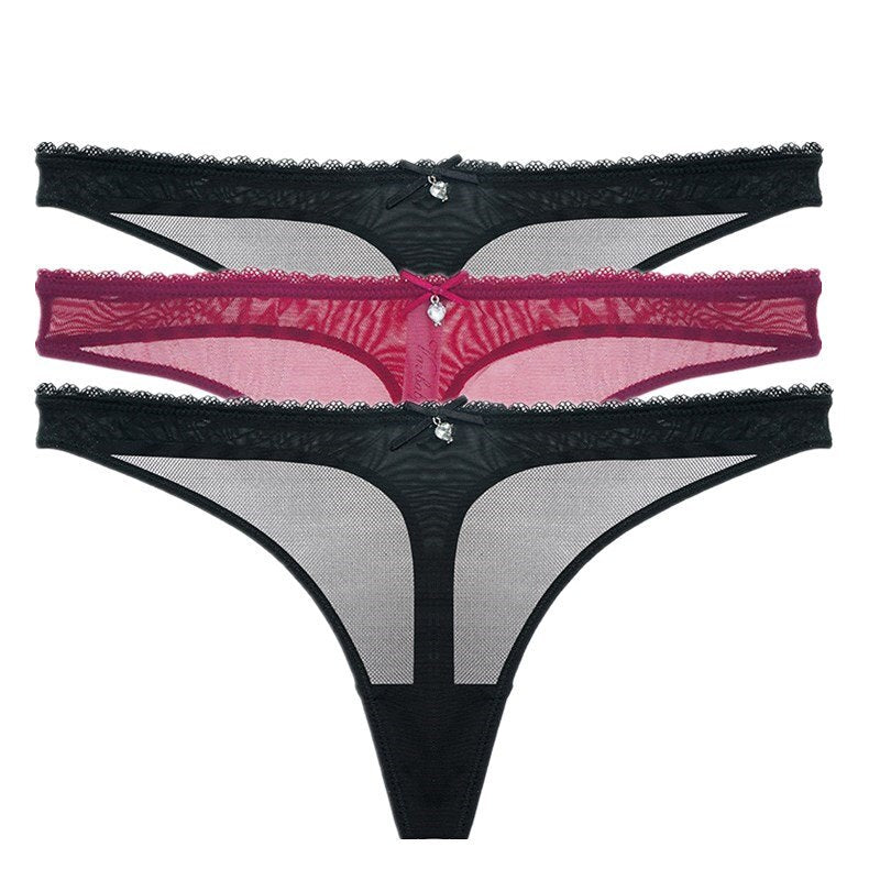 Hot Transparent Thong 3 Pieces - 2 desire