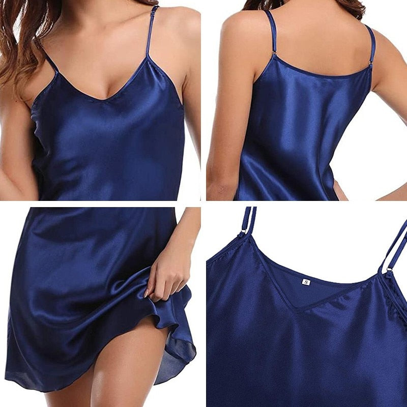 Spaghetti Strap Chemise - 2 desire