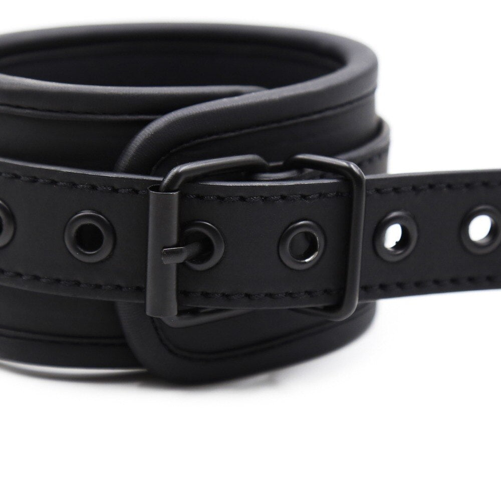 Adjustable PU Leather Handcuffs Ankle Cuff - 2 desire