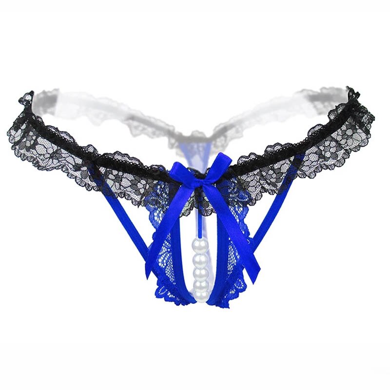 Sexy Opening Crotch Pearl Thong - 2 desire