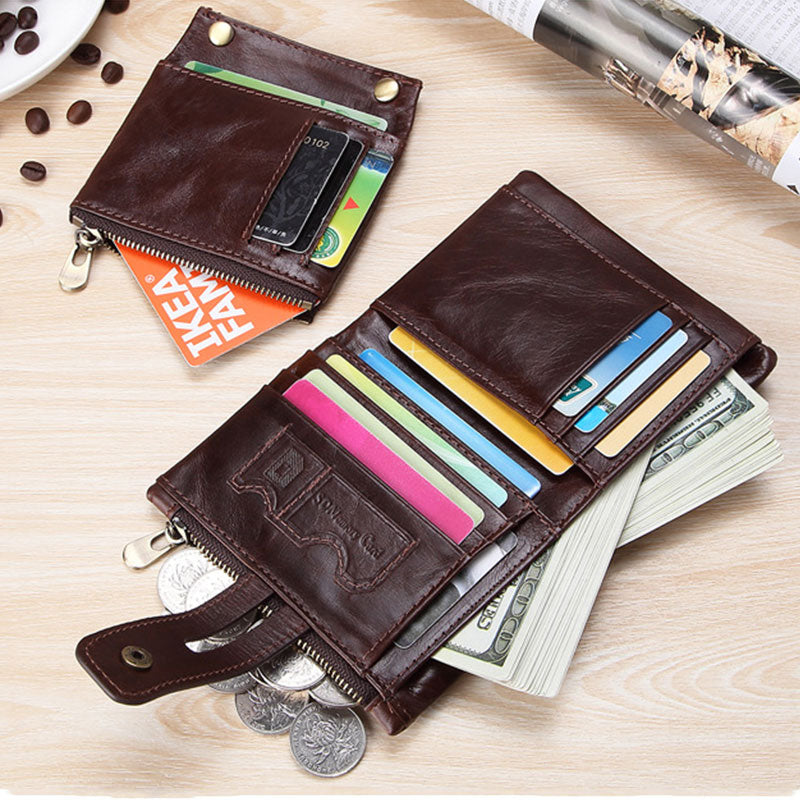 Men's Quality Cowhide Genuine Leather Wallet - 2 desire