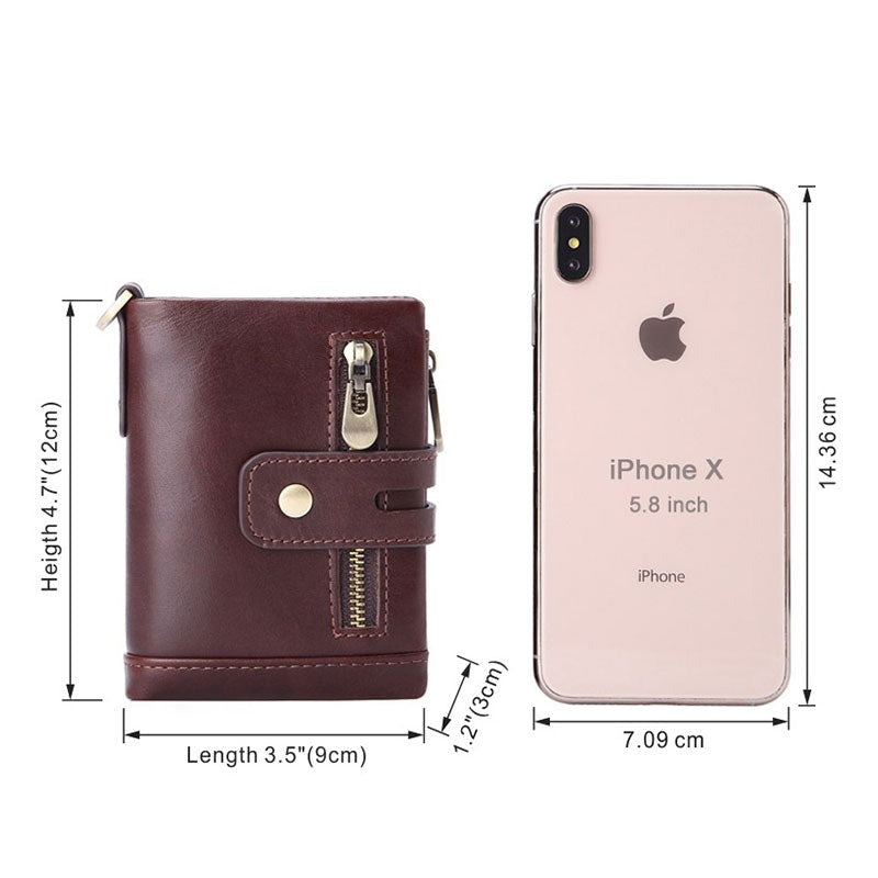 Men's Quality Cowhide Genuine Leather Wallet - 2 desire