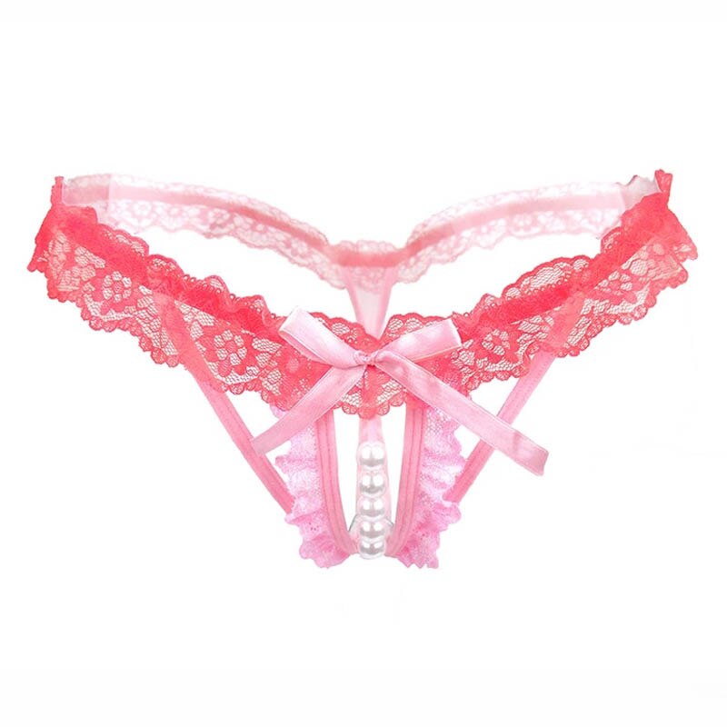 Sexy Opening Crotch Pearl Thong - 2 desire