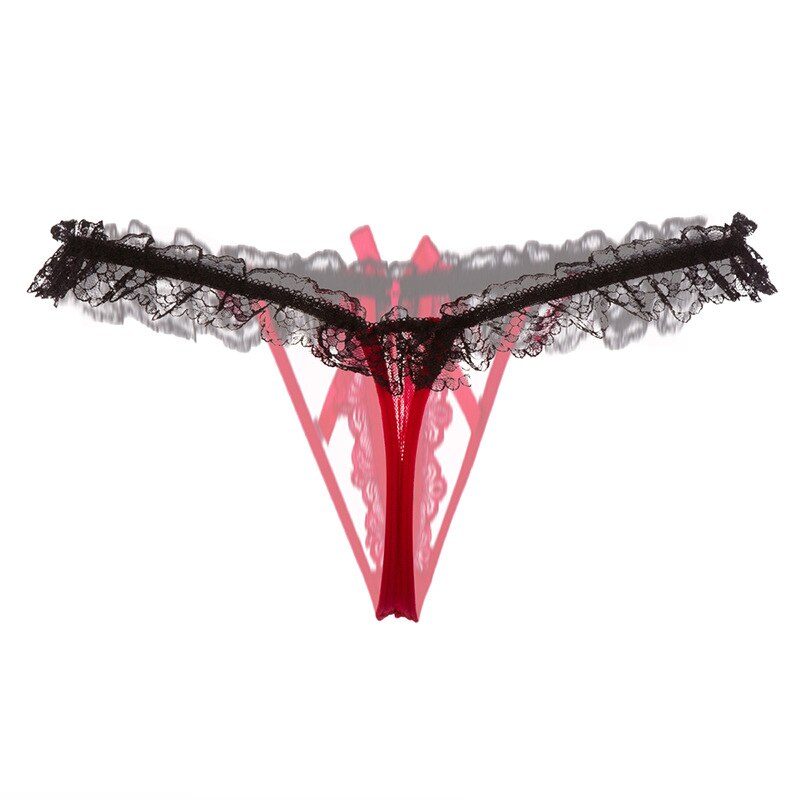 Sexy Opening Crotch Pearl Thong - 2 desire