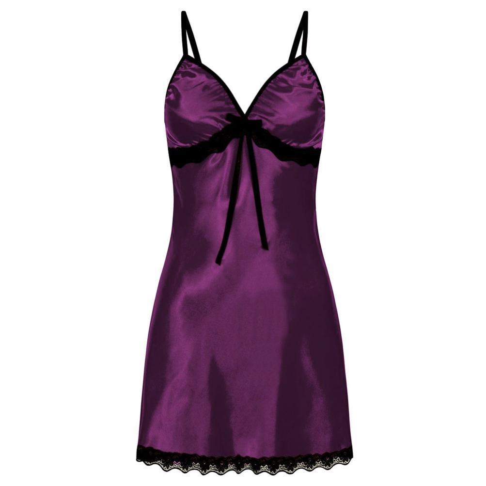 Sleevles Satin Chemise - 2 desire